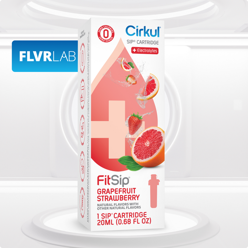 Natural Fruit Flavored FitSip Grapefruit Strawberry QAST - Sugar-Free Fruit Flavor Cartridge Refill - Default Title