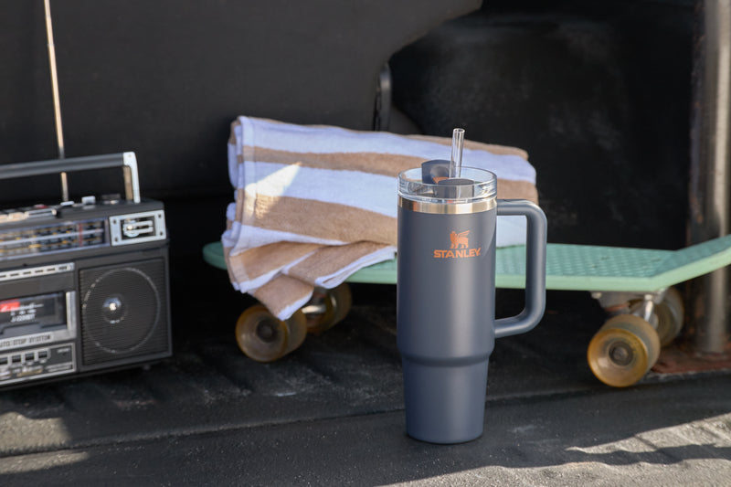 Large Capacity The Quencher H2.0 Flowstate Tumbler  | Stanley Create D332L - Double-Wall Vacuum Insulated Travel Tumbler with Straw Detail