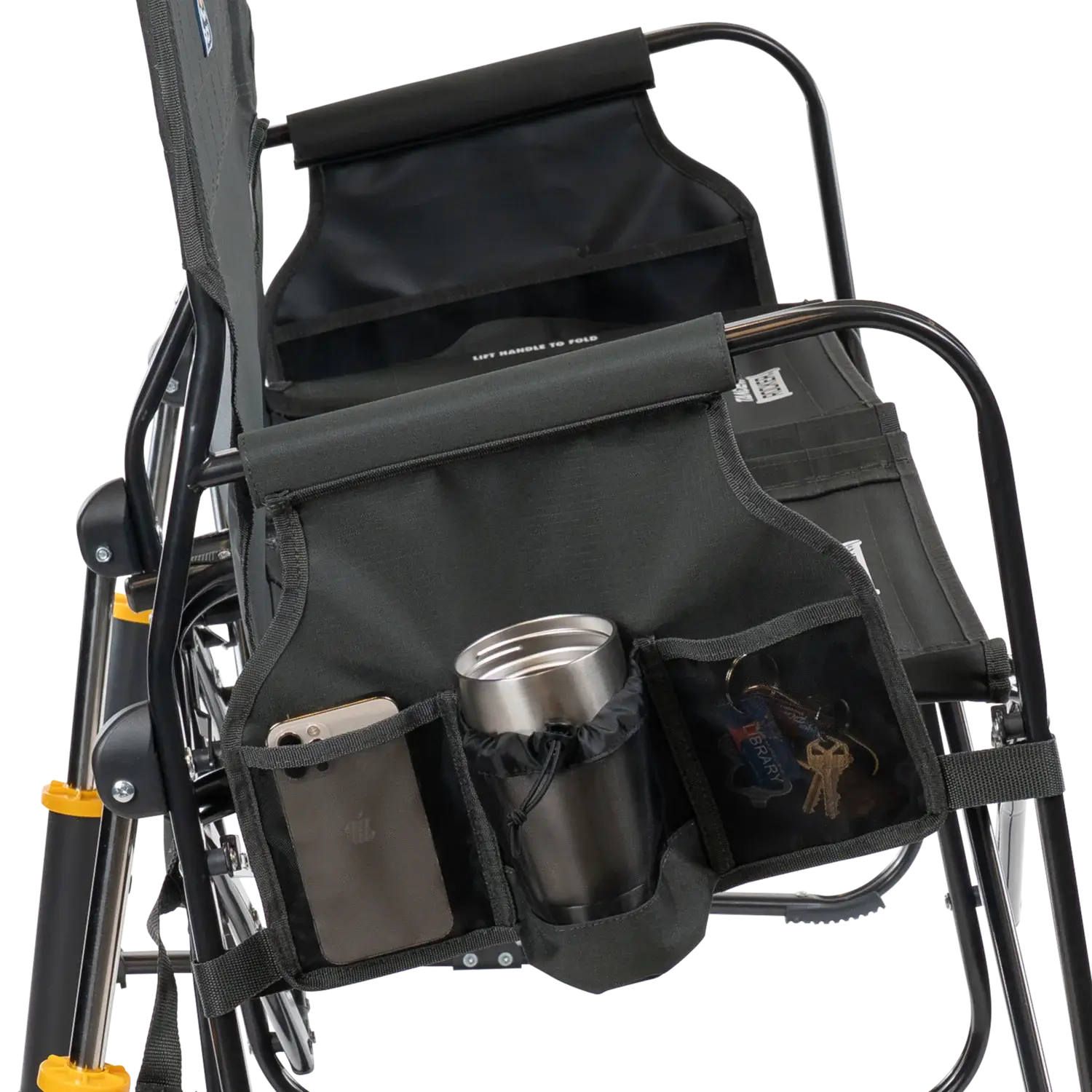 Heavy-Duty Freestyle Tandem Rocker - Choice 227 - Patented Spring-Action Rocking Chair for Camping Detail