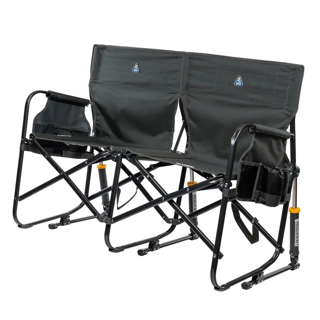 Heavy-Duty Freestyle Tandem Rocker - Choice 227 - Patented Spring-Action Rocking Chair for Camping Detail