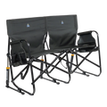 Heavy-Duty Freestyle Tandem Rocker - Choice 227 - Patented Spring-Action Rocking Chair for Camping - Dark Charcoal
