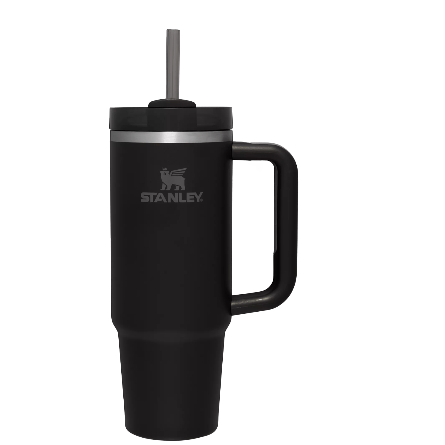 Car-Cup Friendly The Quencher H2.0 Flowstate Tumbler | Stanley Create D331C - Double-Wall Vacuum Insulated Travel Tumbler with Straw - Black