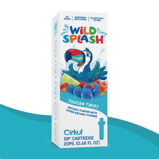 Zero-Calorie Wild Splash Toucan Twist PF3X - Electrolyte Hydration Enhanced Taste Cartridges Detail